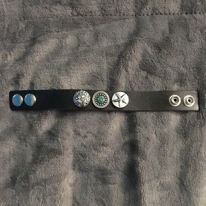 Ginger Snaps Gear Head Unisex Leather Bracelet